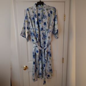 Women's 1x Floral Robe and Nightgown